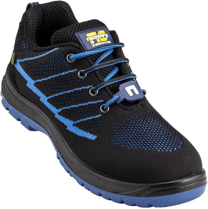 Edge Knitt Sporty Safety Shoes (Blue/Black)