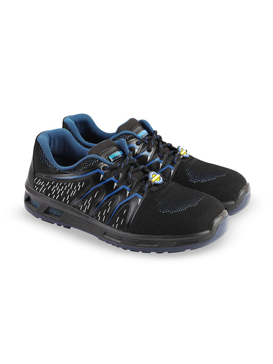 Edge Knitt Sporty Safety Shoes (Blue/Black)